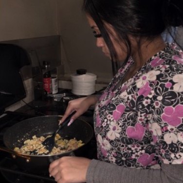Jen cooking